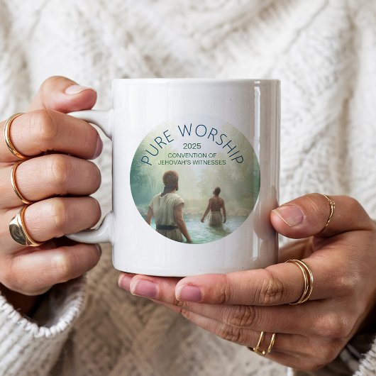 Mug Custom Pure Worship 2025 Convention JW Gifts