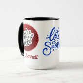 Mug Custom Red Christmas Vous Êtes Le Meilleur Enseign (Devant gauche)
