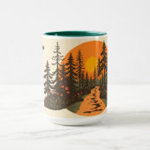 Mug Custom Retro Hiking Club 70s Style Adventure (Centre)