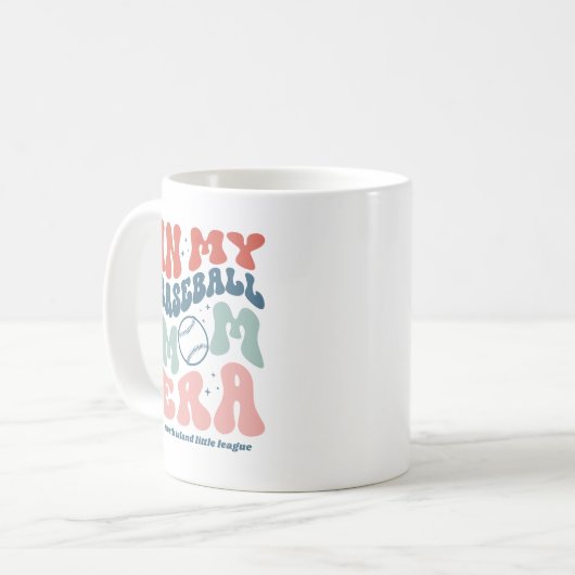 Mug Custom Retro "In My Baseball Mom Era" (Devant gauche)