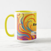 Mug Custom Rise Shine Quote (Gauche)