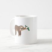 Mug Custom Sloth Mèmes drôle Sloth plaisanteries (Devant gauche)