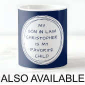 Mug Custom, Son In Law, Noël, Anniversaire, Marine C41
