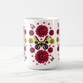 Mug Custom Spring Butterfly Floral Gift  (Centre)
