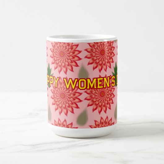 Mug Custom Spring Flower Women's Day Pattern  (Centre)