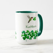 Mug Custom St. Patrick's Hummingbird (Devant droit)