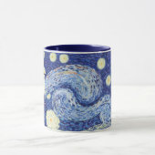 Mug Custom Starry Night Monogram Vincent Van Gogh Art (Centre)