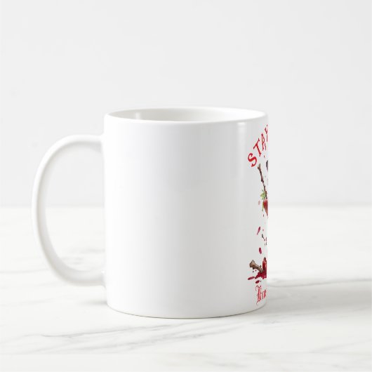 Mug Custom Stay Éffrayant Funny Witch Halloween (Gauche)