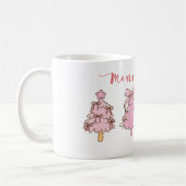 Mug Custom Sweet Aesthetic Girly Hand Drawn Christmas (Gauche)