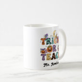Mug Custom Teacher Mug, Custom Teacher Gift, Halloween (Devant droit)