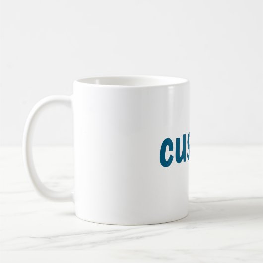 Mug CUSTOM Text Design – Personalized Style Statement (Gauche)