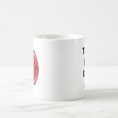 Mug Custom Text Funny Red Lips Cartoon Mouth (Centre)