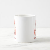 Mug Custom Text Funny Santa Claus With Gift (Centre)