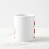 Mug Custom Text Funny Santa Claus With Gift (Centre)