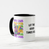 Mug Custom Top Hat Feathers MARDI GRAS (Devant gauche)