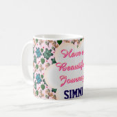 Mug Custom turtle pattern  (Devant gauche)