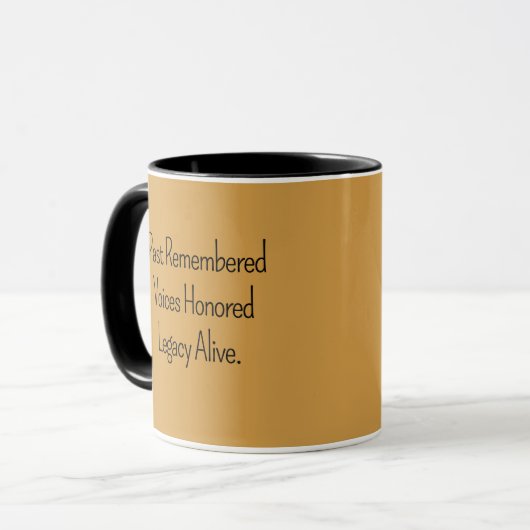 Mug Custom Typography Design (Devant gauche)