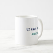 Mug Custom US Navy Maman Cadeau de fête des mères (Devant droit)