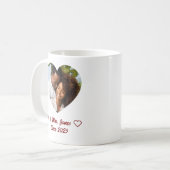 Mug Custom Valentine's Day Mr & Mrs. Photo (Devant gauche)