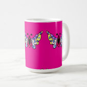 Mug Custom Vibrant Modern Folk Butterfly Art (Devant droit)