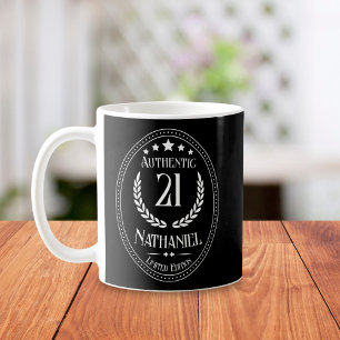 Mug Custom Vintage Black Limited Edition 21e anniversa