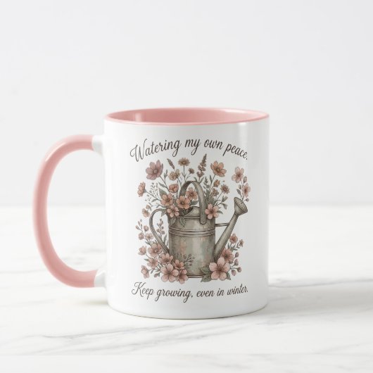 Mug Custom Vintage Floral Botanical (Gauche)