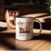 Mug Custom Vintage Photo And Year Birthday Customazed