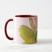 Mug Custom Watercolor Colorful Wildflower Pastel Pink (Gauche)