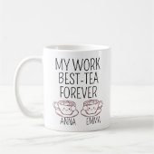 Mug Custom Work Bestie gift, Coworker leaving Gift (Gauche)