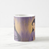 Mug Custom Zen Méditation art Mindfult Yoga Purple (Centre)