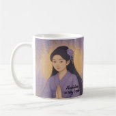 Mug Custom Zen Méditation art Mindfult Yoga Purple (Gauche)