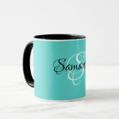 Mug Customisé avec votre nom et votre script initial (Devant gauche)