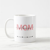 Mug Customisé Funny Meilleure maman Nutrition Faits Co (Gauche)