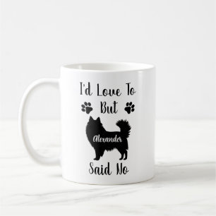 Mug Customisé J'adorerais mais American Eskimo dit Non