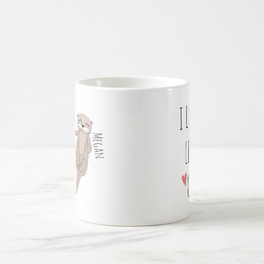 Mug Customisé Je t'aime comme pas de Otter (Centre)