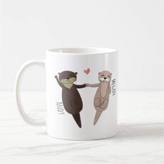 Mug Customisé Je t'aime comme pas de Otter (Gauche)