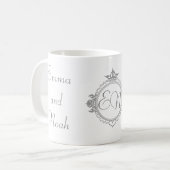 Mug Customiser les noms, initiales et phrase Aimer (Devant gauche)