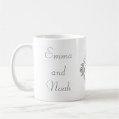 Mug Customiser les noms, initiales et phrase Aimer (Gauche)