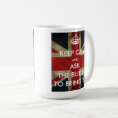 Mug Customisez gardent le calme et demandent au maître (Devant droit)