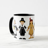 Mug Customisez-moi — Enfants de Thanksgiving (Devant gauche)
