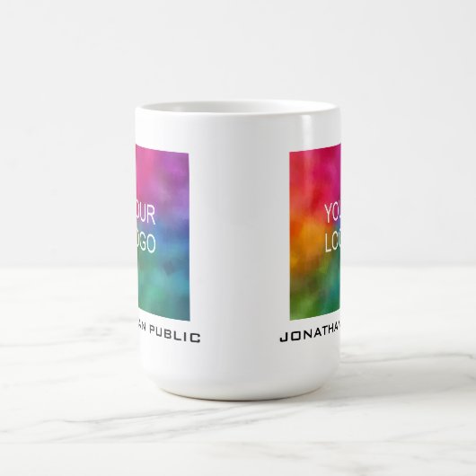 Mug Customisez votre entreprise Logo Ajouter un nom Te (Centre)