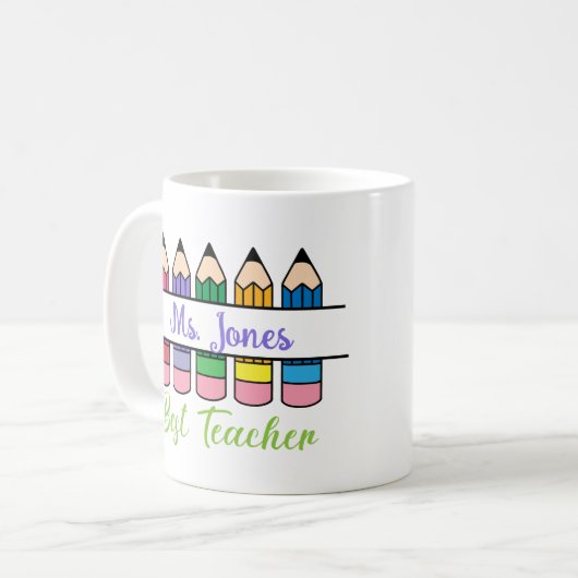 Mug Customizable Best Teacher Appreciation (Devant gauche)