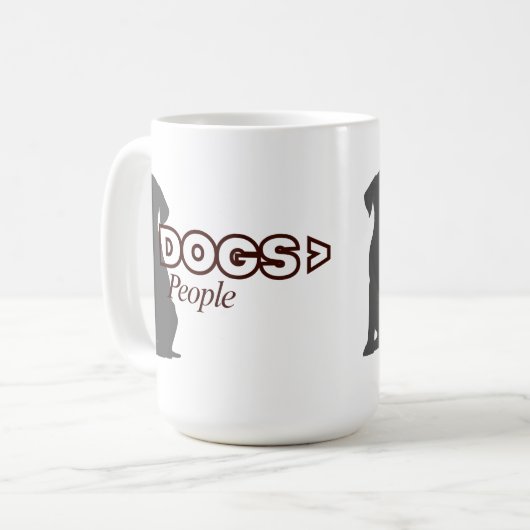 Mug Customizable DOGS > People (Devant gauche)