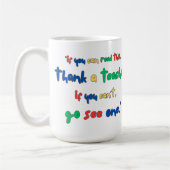 Mug Customizable Go see a Teacher (Gauche)