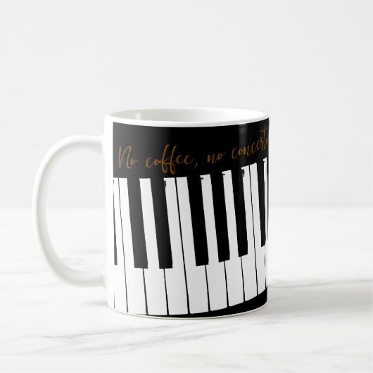 Mug Customizable No Coffee No Concerto (Gauche)
