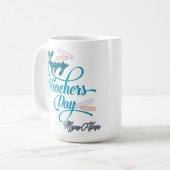 Mug Customizable Pastel Blue Happy Teachers Day (Devant gauche)