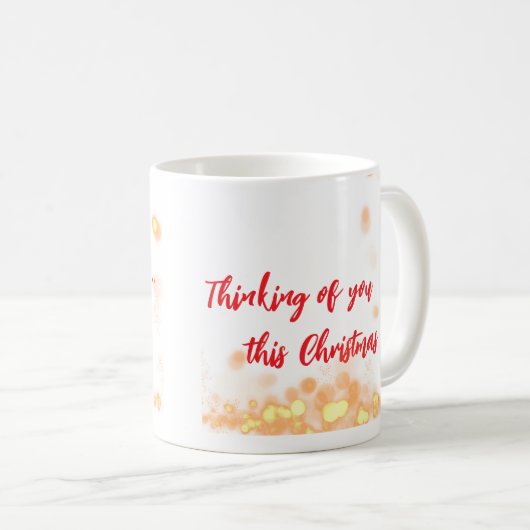 Mug 🎨 Customizable "Thinking of You This Christmas" (Devant droit)