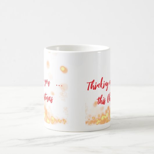 Mug 🎨 Customizable "Thinking of You This Christmas" (Centre)