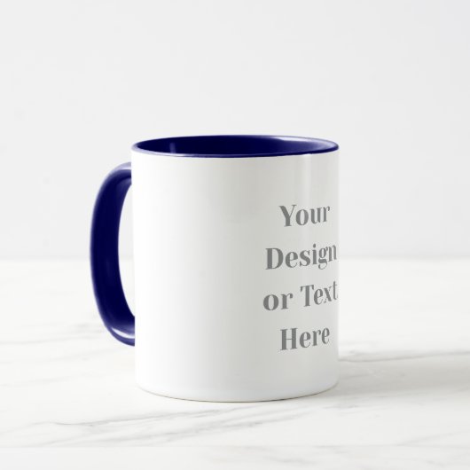 Mug Customizable Your Design or Text Here Personalized (Devant gauche)