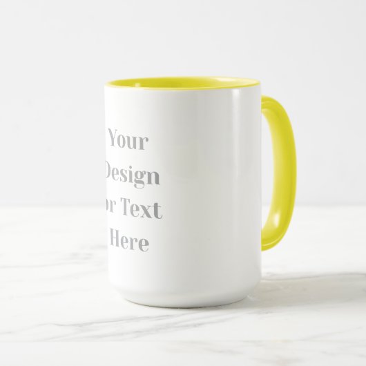 Mug Customizable Your Design or Text Here Personalized (Devant droit)